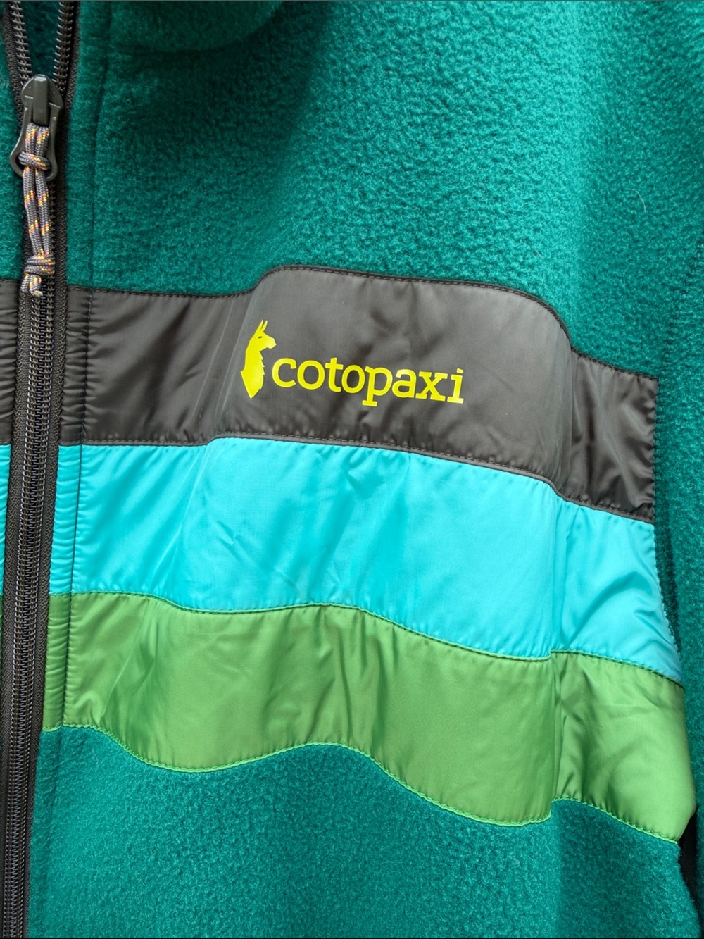 Cotopaxi Men's Teca Full Zip Teal Green Fleece Jacket Size XXL - Picture 3 of 9